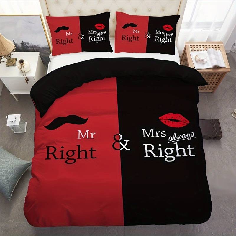 Posteljnina 200X200, MR.RIGHT & MRS ALWAYS RIGHT 